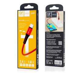  Кабель GFPower 02T USB (m)-Type-C (m) 1.0м 2.4A нейлон красный (1/200/800) 