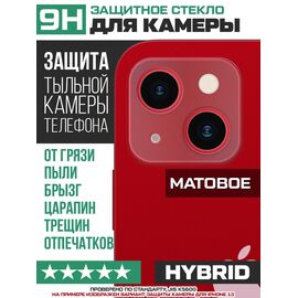  Стекло защитное гибридное МАТОВОЕ Krutoff для камеры Samsung Galaxy F23 (2 шт.) 