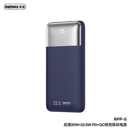  Аккумулятор внешний резервный REMAX Kiyuan Series 20W+22.5W PD+QC Fast Charging Power Bank 10000mAh RPP-5 (темно синий) 