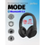  Блютуз  наушники  Perfeo  полноразмерные с микрофоном MODE черные MP3 плеер, FM, AUX 