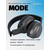  Блютуз  наушники  Perfeo  полноразмерные с микрофоном MODE черные MP3 плеер, FM, AUX 