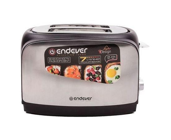 Тостер Endever Skyline ST-121 серебристый/черный 