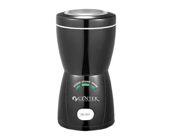  Кофемолка Centek CT-1354 BL (черный) 200Вт, 70г, АВТОпомол (3 уровня), 3 LED индикатора 