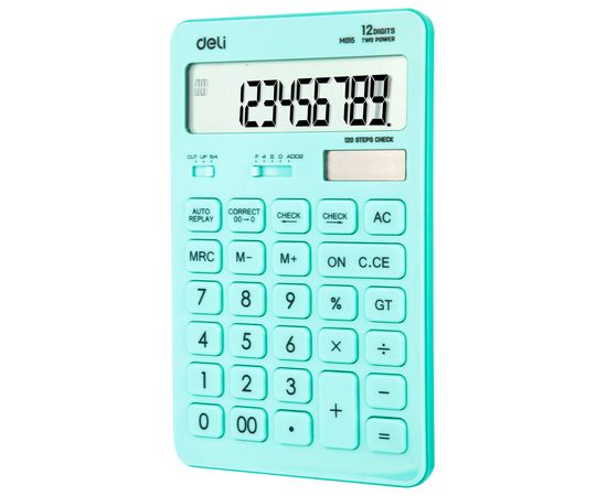  Калькулятор настольный Deli Touch EM01531 голубой 