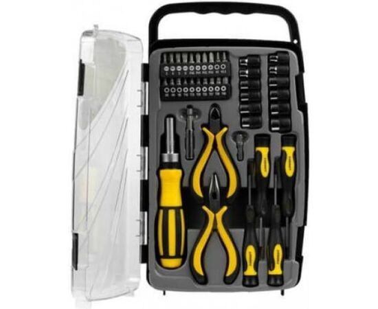  Отвертка STAYER Master 25311-H41 реверсивная с эргономичной ручкой, с насадками, 41 предмет 