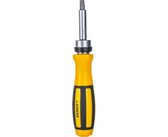  Отвертка STAYER Master 25311-H41 реверсивная с эргономичной ручкой, с насадками, 41 предмет 