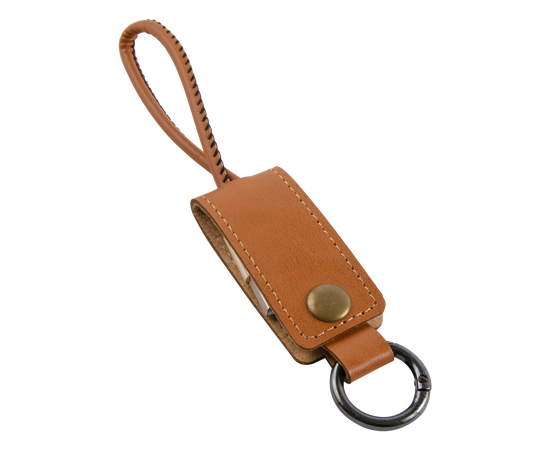  Кабель-брелок MB Mobility USB – Lightning, 25 см, коричневый 