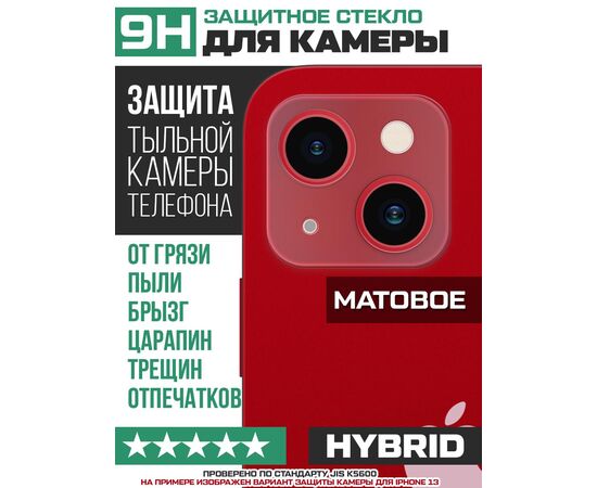  Стекло защитное гибридное МАТОВОЕ Krutoff для камеры Realme 7 Pro (2 шт.) 