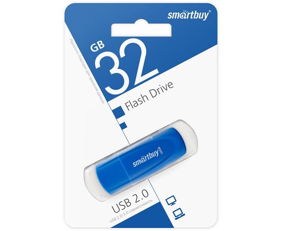  Флэш накопитель USB 32 Гб Smart Buy Scout (blue) (212777) 