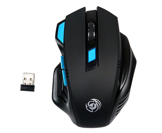  Мышь оптическая беспроводная Dialog Gan-Kata MRGK-14U RF (black/blue) (116498) 