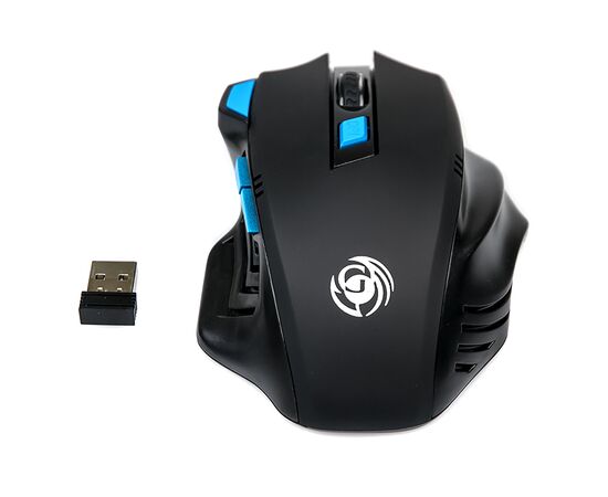  Мышь оптическая беспроводная Dialog Gan-Kata MRGK-14U RF (black/blue) (116498) 