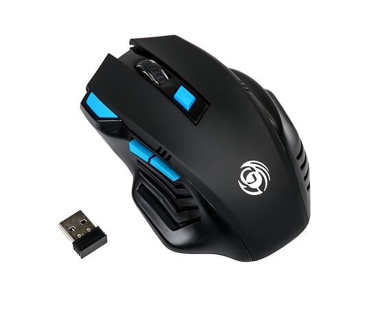  Мышь оптическая беспроводная Dialog Gan-Kata MRGK-14U RF (black/blue) (116498) 