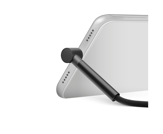  Дата-кабель Stand USB - micro USB, подставка, алюминий, 1м, черный, DEPPA, 72296 
