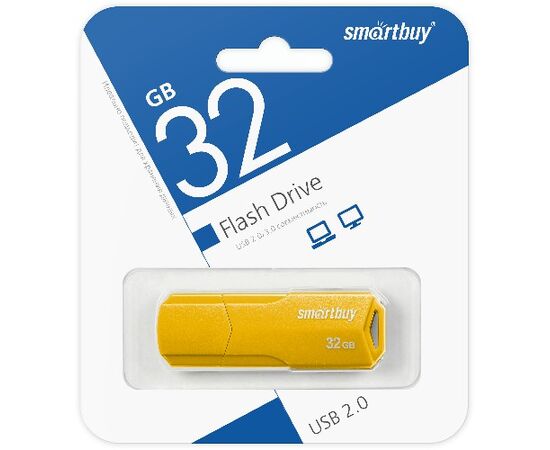  USB  32GB  Smart Buy  Clue  жёлтый 