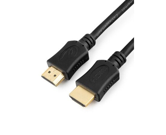  Кабель Gembird/Cablexpert HDMI-HDMI CC-HDMI4-15, 4.5м, v1.4, 19M/19M, черный, позол.разъемы, экран, пакет 