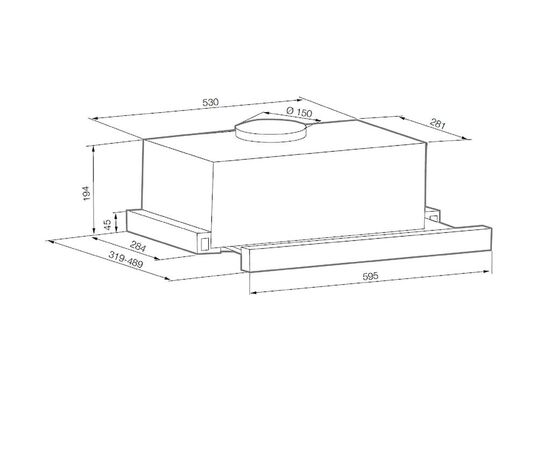  Вытяжка GRAUDE DHF 60.0 S черная 