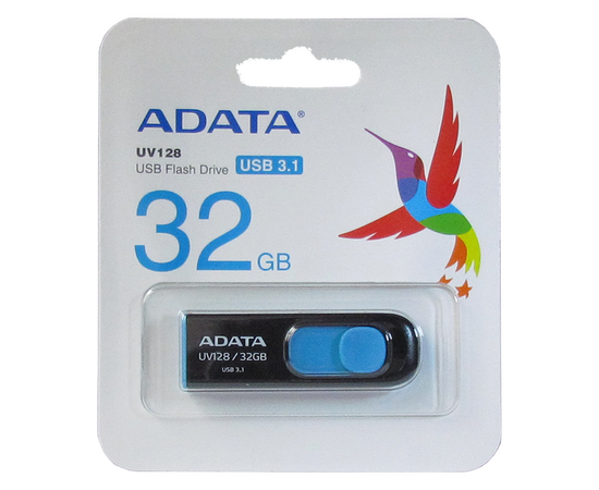  USB-флешка 32GB USB 3.1 ADATA Blue AUV128-32G-RBE 