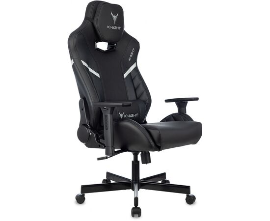  Кресло Knight Thunder 5X B игровое черный эко.кожа крестов. металл 