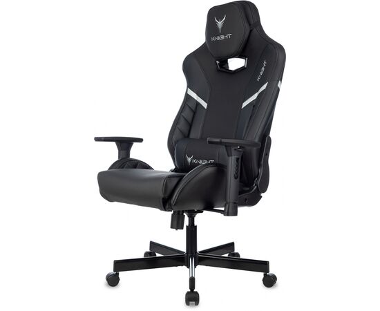  Кресло Knight Thunder 5X B игровое черный эко.кожа крестов. металл 