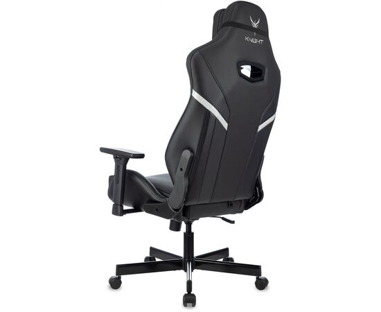  Кресло Knight Thunder 5X B игровое черный эко.кожа крестов. металл 