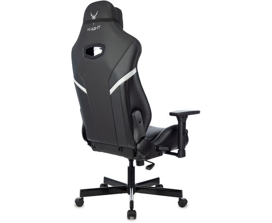  Кресло Knight Thunder 5X B игровое черный эко.кожа крестов. металл 
