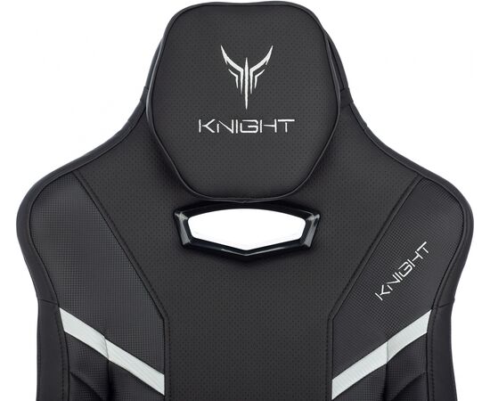  Кресло Knight Thunder 5X B игровое черный эко.кожа крестов. металл 