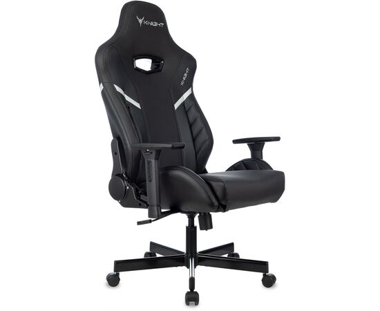  Кресло Knight Thunder 5X B игровое черный эко.кожа крестов. металл 