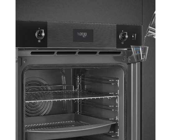  Духовой шкаф SMEG SO6101S2B3 Linea многофункциональный комбинированный с паром, 60см, 11 функций, стекло Deep Black чёрное 