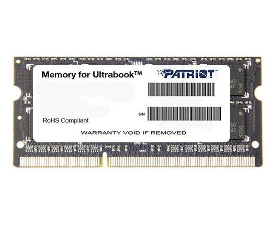  RAM SO-DIMM 4GB DDR3-1600 PC3-12800 Patriot, CL11, LV 1.35V, retail (PSD34G1600L81S) 