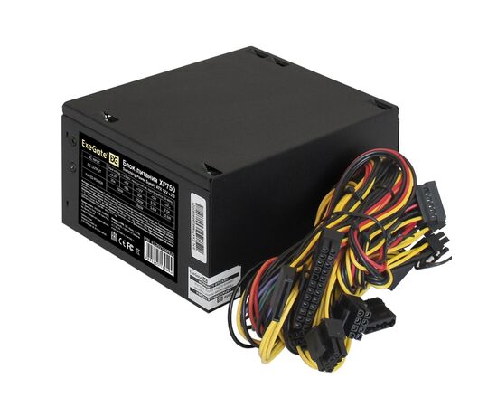  Блок питания ExeGate XP750 EX292166RUS 750W (ATX, 12cm fan, 24pin, 4+4pin, PCIe, 3xSATA, 2xIDE, FDD, black) 
