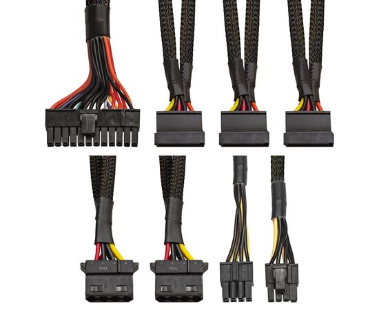  Блок питания ExeGate XP750 EX292166RUS 750W (ATX, 12cm fan, 24pin, 4+4pin, PCIe, 3xSATA, 2xIDE, FDD, black) 