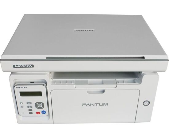  Pantum M6507W, МФУ, A4, WiFi, лазерное, ч.б., копир/принтер/сканер, 22 стр/мин, 1200×1200 dpi, 128Мб RAM, лоток 150 стр, USB, серый 