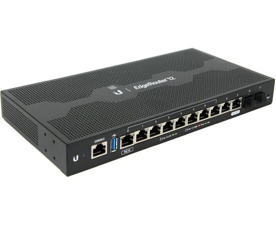  Роутер Ubiquiti ER-12-EU черный <ER-12-EU> 