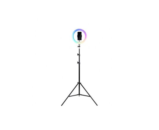  Кольцевая светодиодная лампа RGB с раскладной треногой и штативом HAVIT HV-ST7026 26 см. (комплект две коробки) 