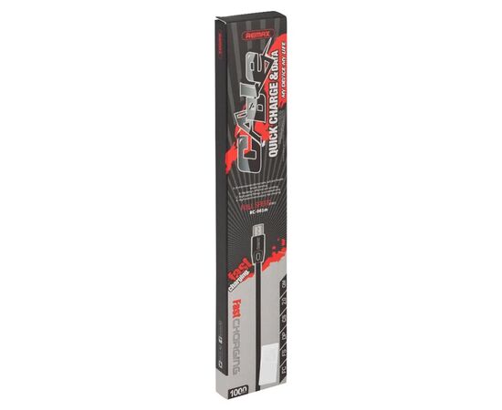  Кабель USB REMAX RC-001m Full Speed USB - MicroUSB, 2.1А, 1 м, черный 