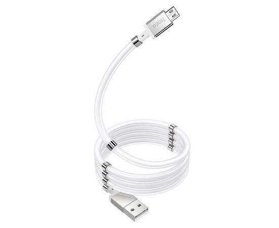  Кабель USB HOCO U91 Magic USB - MicroUSB, 2.4А, 1 м, белый 