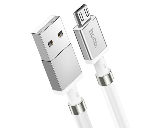  Кабель USB HOCO U91 Magic USB - MicroUSB, 2.4А, 1 м, белый 