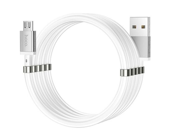  Кабель USB HOCO U91 Magic USB - MicroUSB, 2.4А, 1 м, белый 