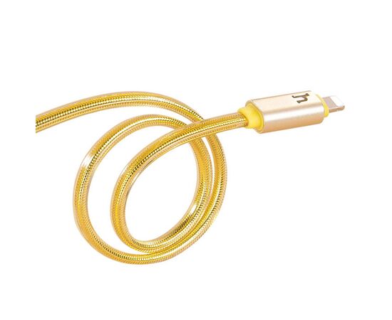  Кабель USB HOCO UPL12 Metal Jelly USB - Lightning, 2.1А, 2 м, золотой 
