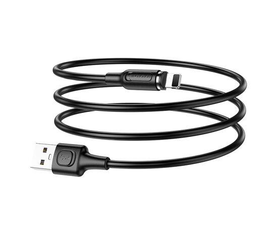  Кабель USB BOROFONE BX41 Amiable USB - Lightning магнитный, 2.4А, 1 м, черный 