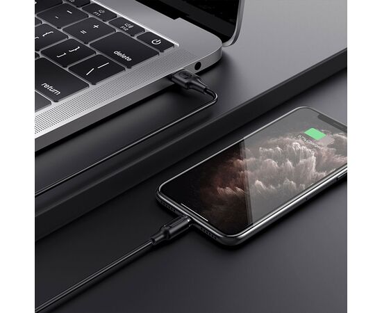  Кабель USB BOROFONE BX41 Amiable USB - Lightning магнитный, 2.4А, 1 м, черный 