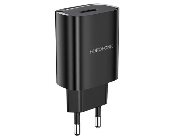 Сетевое зарядное устройство BOROFONE BN1 Innovative 1xUSB, 2.1A, черный 