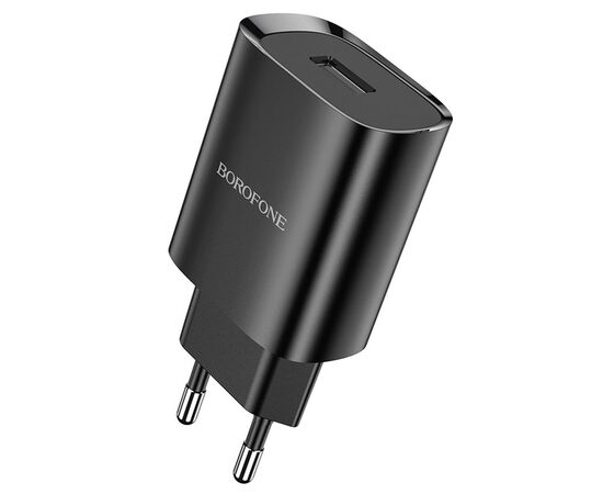  Сетевое зарядное устройство BOROFONE BN1 Innovative 1xUSB, 2.1A, черный 