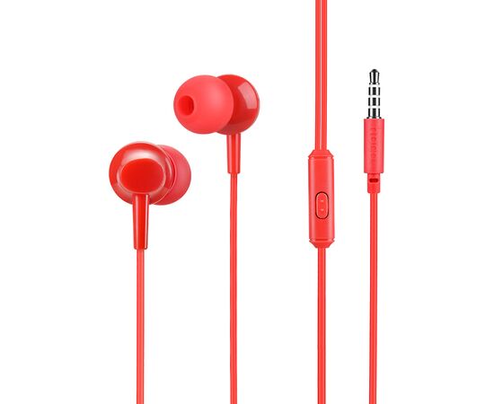  Проводные наушники HOCO M14 Inital, Jack 3.5mm, 1.2 м, красный 