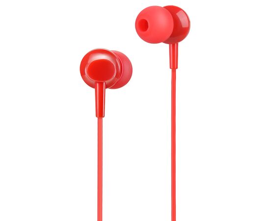  Проводные наушники HOCO M14 Inital, Jack 3.5mm, 1.2 м, красный 