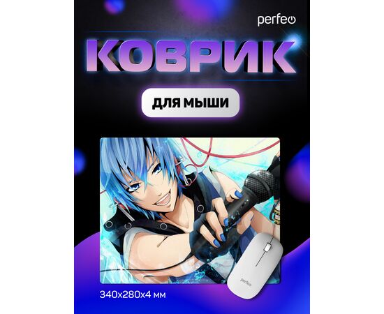  Коврик для компьютерной мыши "Anime", Рис.9 (340*280*4 мм), ткань+резиновое основание 