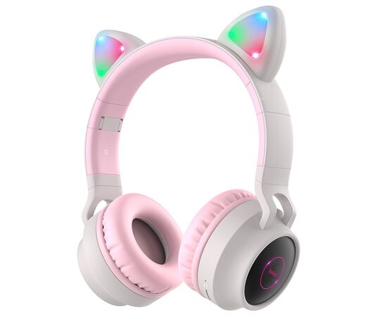  Наушники полноразмерные bluetooth HOCO W27 Cat ear (серый) 