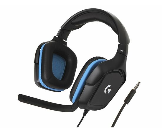  Гарнитура игровая LOGITECH G432 (981-000770) проводная черный 