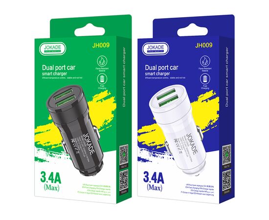  Автомобильное зарядное устройство Jokade JH009 (white) 
