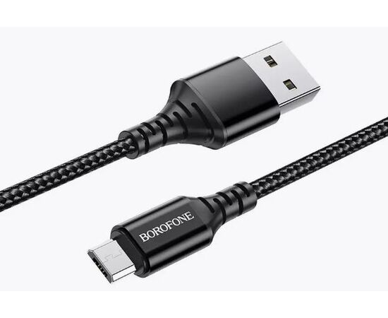  BOROFONE BX54/ USB кабель Micro/ 1m/ 2.4A/ Нейлон/ Black 